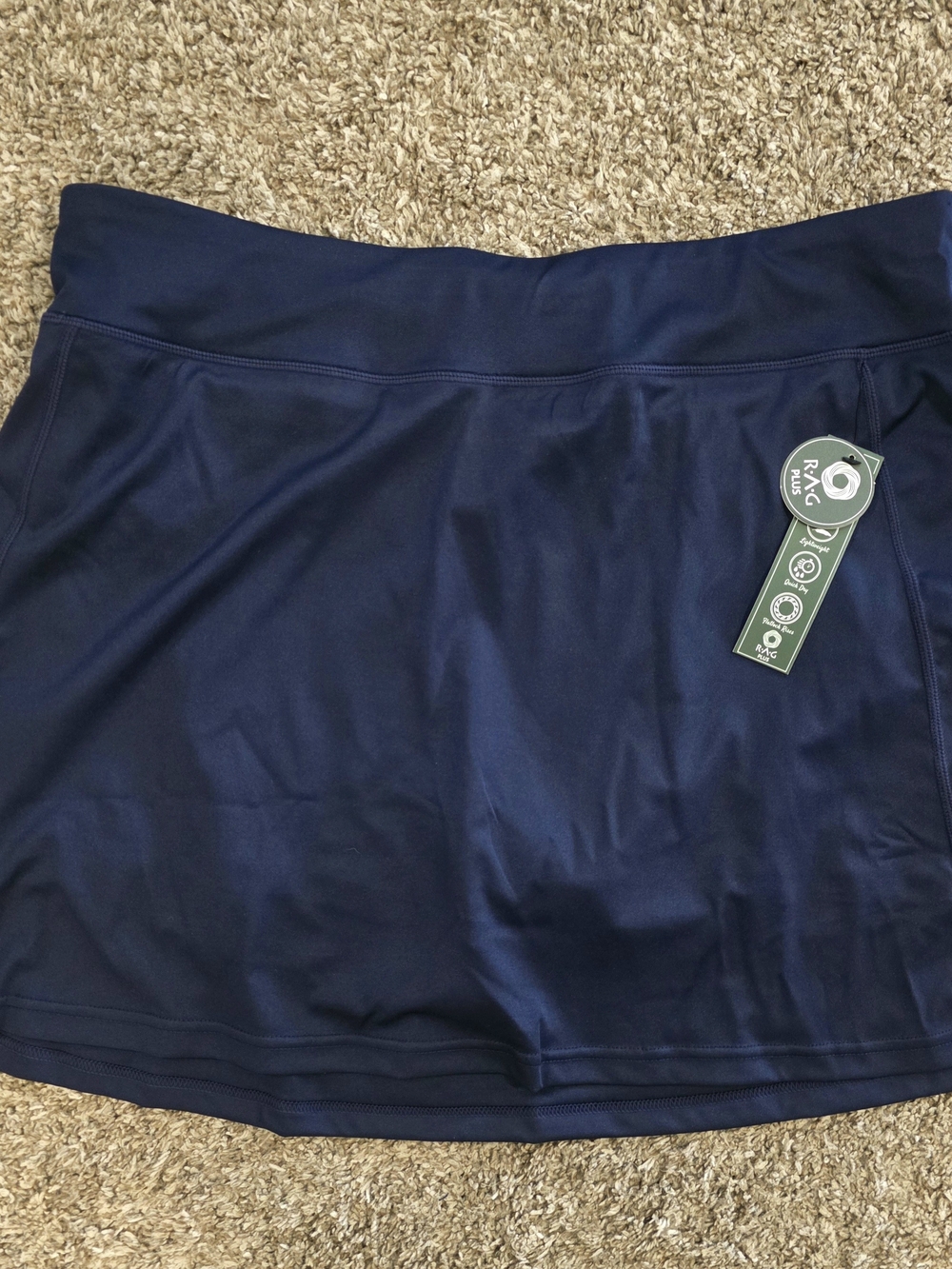 Womens Plus Navy Athletic Skort NWT SIZE 3X